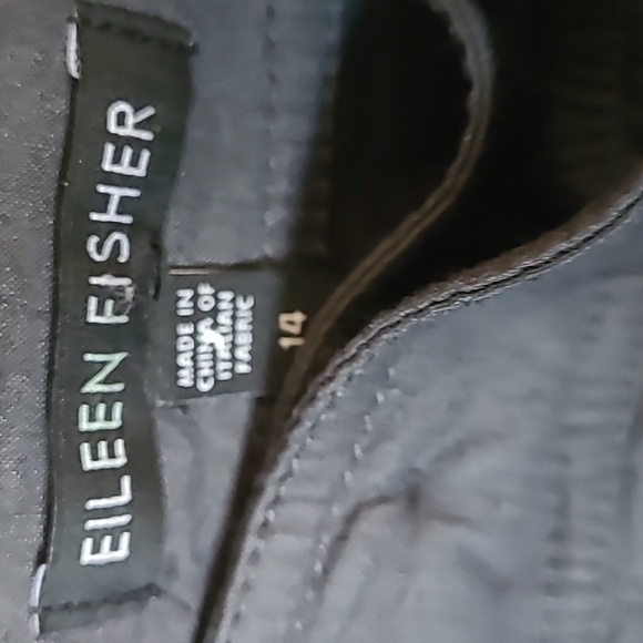 Eileen Fisher Relaxed Straight Leg Linen blend pant Size 14 - Picture 3 of 8